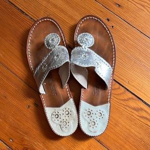 Womens Jack Roger sandals- size 8.5 silver